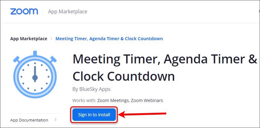 presentation timer for zoom